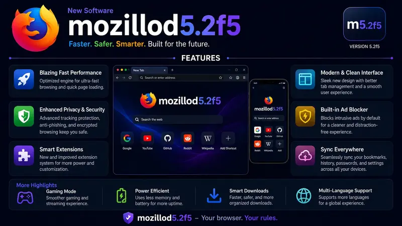 New Software Name mozillod5.2f5 Features Guide